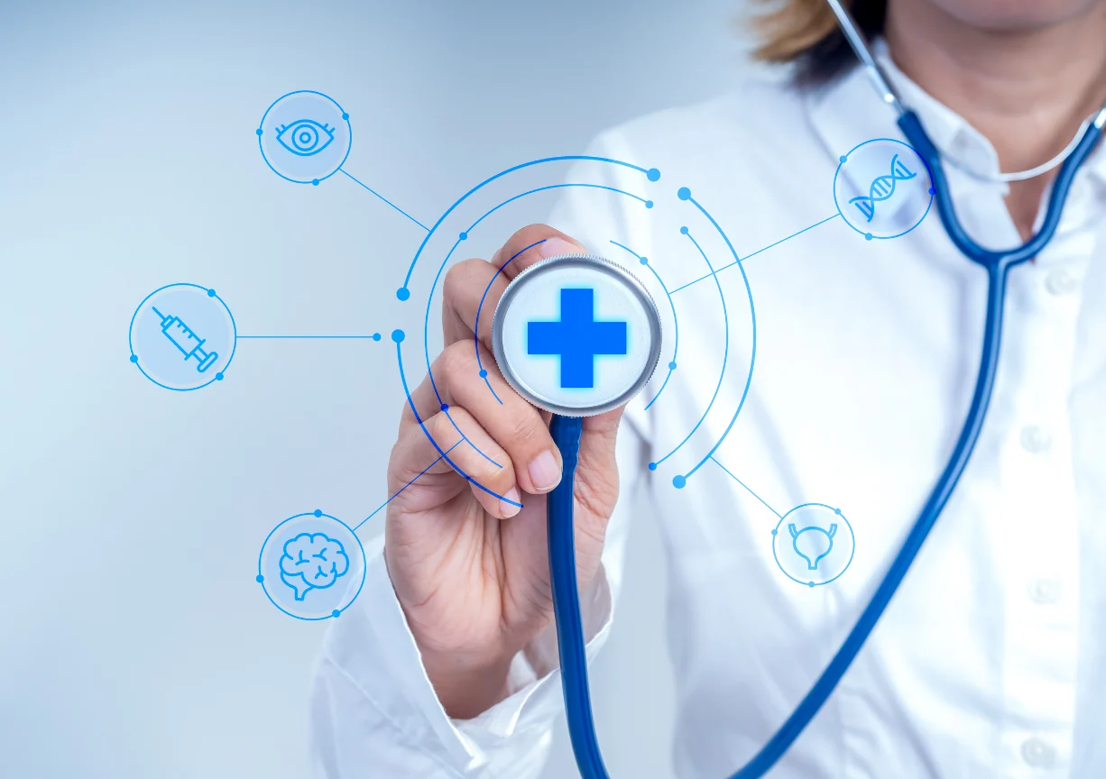 Health and medical care, illustrated
